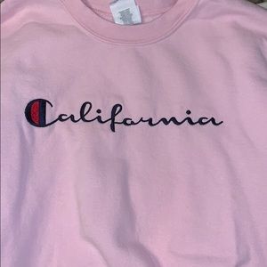 California pink sweatshirt